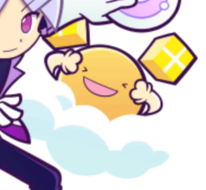 today's lil' dude of the day is o from the puyo puyo series!! (he/him) 