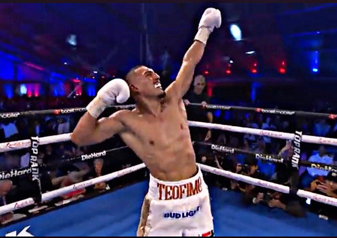 BoxingROKus's tweet photo. #BoxingWinner by #TKO in the 7th @TeofimoLopez https://t.co/q3S9Qlu2yL