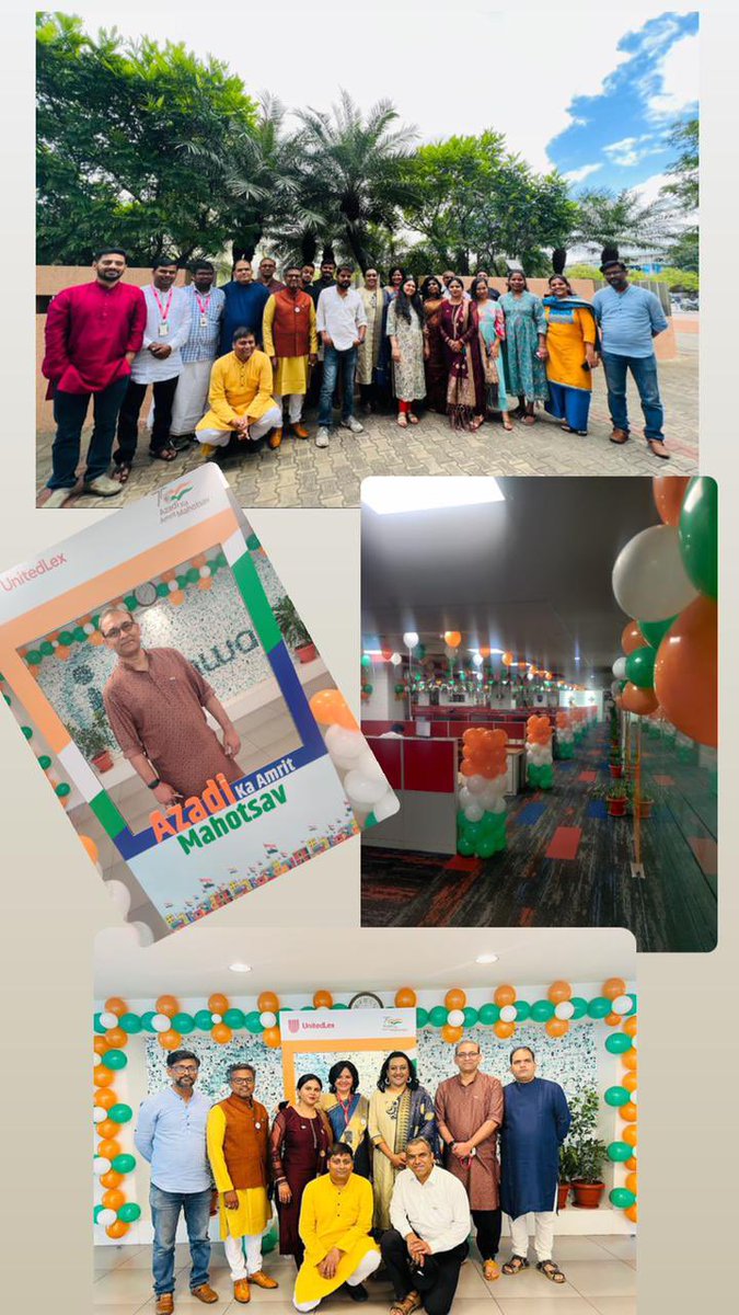 ImNeerajJayash's tweet photo. A day to celebrate regaining sovereignty, a day to rejoice, a day to reflect, a day to remember the bravehearts…. Thanks #UnitedLex to do them all together!
#azadikaamritmahotsav 
#jaihind #india https://t.co/y6im1060rY