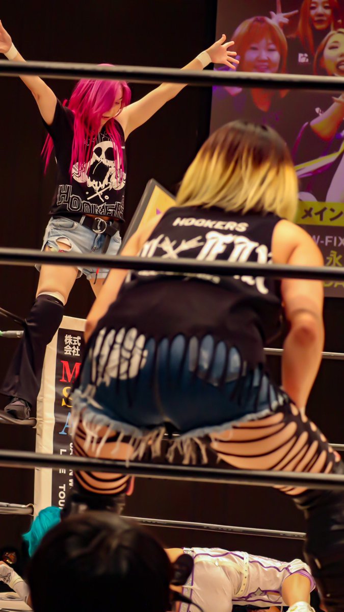 Ko0289's tweet photo. #Marvelouspro 8月8日後楽園ホール大会、#KAORU 選手引退興行!
コーナーから机片を落下させるデンジャラスなムーブも最後のお披露目👀
#KAORUさんありがとう #KAORUさんのすきなところ #WFIX https://t.co/9pw8uX0sgw