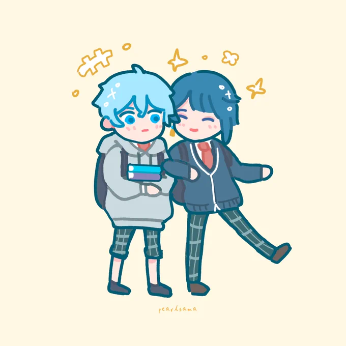 carrying his books #xingyun #xingqiu #chongyun 