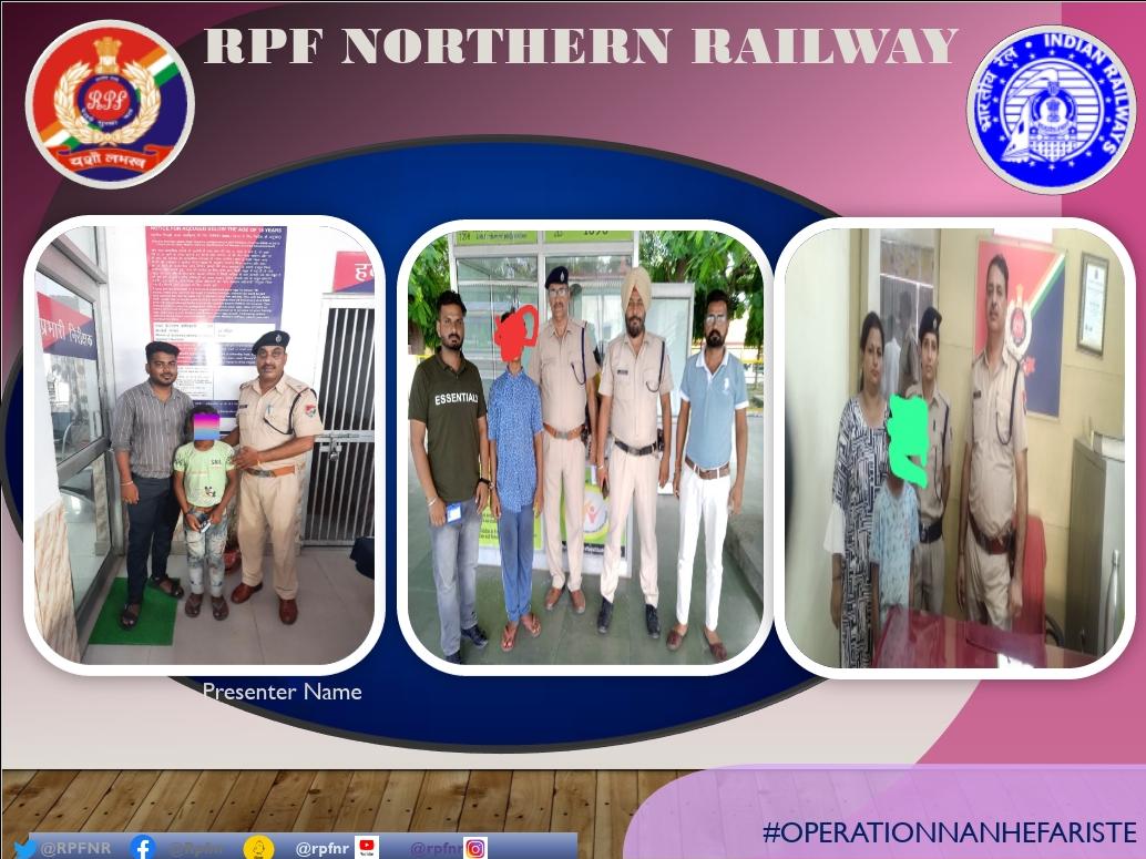 RPF/NR rescued 02 minor boys and 01 minor girl &amp; handed them over to Child Helpline for Care and Protection under #OperationNanheFariste #ChildRescue
<a href="/RPF_INDIA/">RPF INDIA</a> <a href="/RailMinIndia/">Ministry of Railways</a> <a href="/AshwiniVaishnaw/">Ashwini Vaishnaw</a>