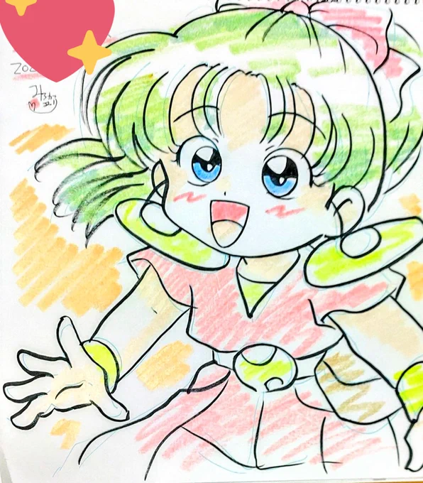 #お前の絵柄に絶対合うのに何で描かないのってキャラをフォロワーさんが教えてくれるうふふきすいさんとはるたけさんにビンジョー参考にワタル絵ペタリこんな絵柄です 
