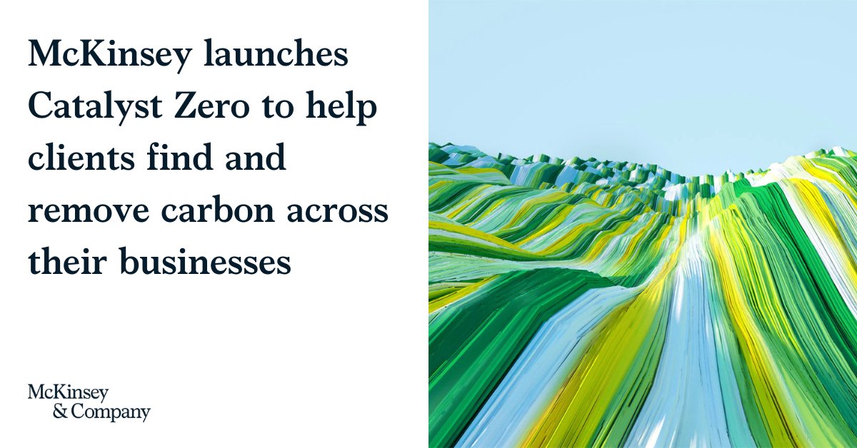 McKinsey & Company on Twitter "Introducing Catalyst Zero, our new end