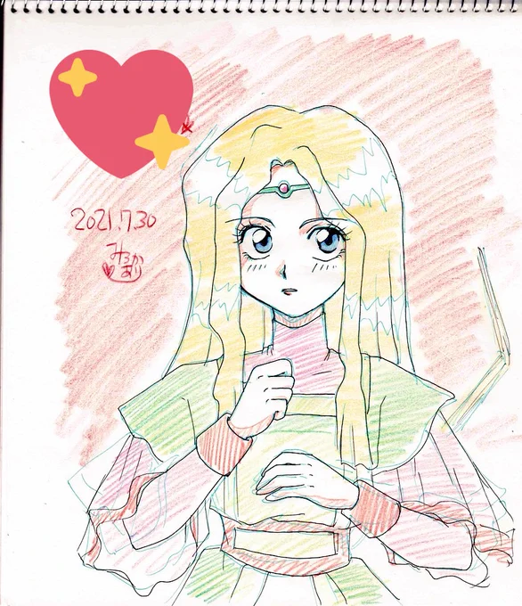 #お前の絵柄に絶対合うのに何で描かないのってキャラをフォロワーさんが教えてくれるうふふきすいさんとはるたけさんにビンジョー参考にワタル絵ペタリこんな絵柄です 