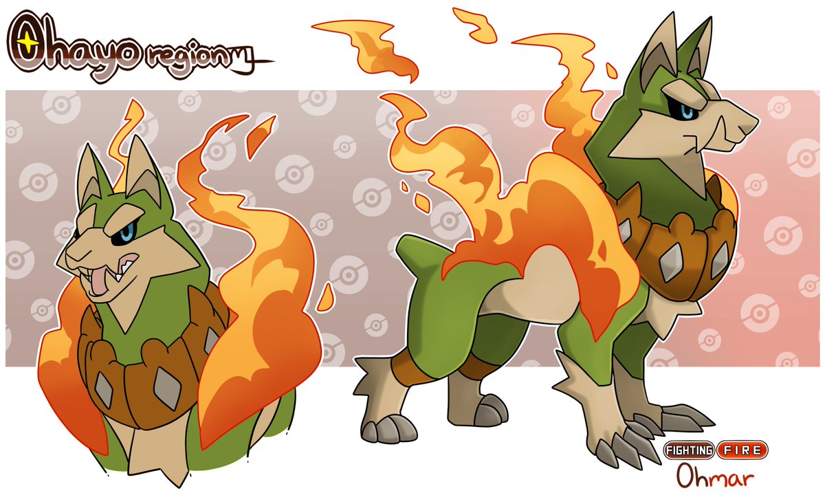 LittleNoko's tweet photo. #ohayoregion #fakemon #loadingcrew
Ohmar, the legendary dog of courage and it's Astral form ! https://t.co/qXBvWubqqF