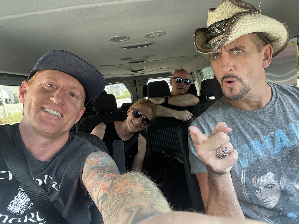 Blaggards's tweet photo. On our way back to O’Malley’s in Weston MO for show #2! 8 PM start. #blaggards #blagmatictour2022 https://t.co/YAHzpb89u3