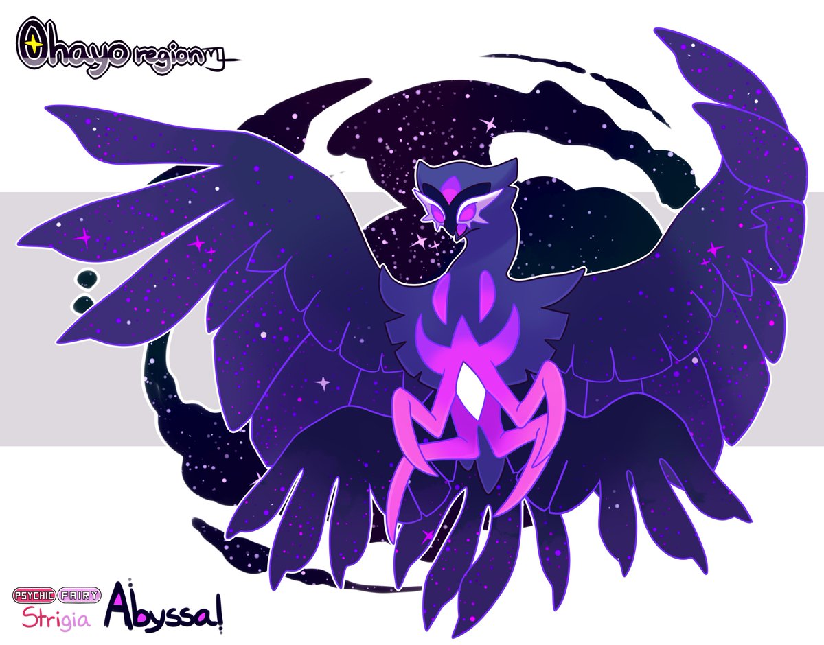 LittleNoko's tweet photo. #ohayoregion #fakemon #loadingcrew
Strigia, the legendary owl of fear and it's Abyssal form ! https://t.co/1IzTk7IBOj