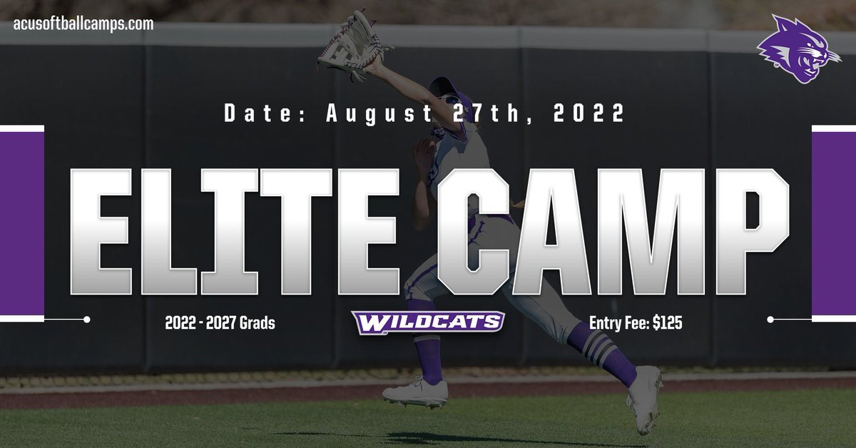 ✌️weeks until our final Elite Camp of the summer! Register today to secure your spot! 📲 acusoftballcamps.com #GoWildcats | #TearEmUp😼