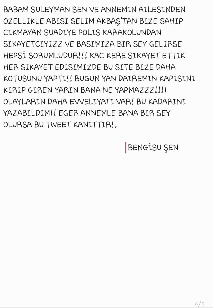 ARKADAŞLAR BİR KADIN CİNAYETİNE DAHA TANIKLIK ETMEK İSTEMİYORSANIZ BU TWEETI YAYIN!!! ANNEMLE CAN GÜVENLİGİMİZ YOK!! SESIMIZI DUYURUN HER ŞEY İCİN COK GEC OLMADAN ÖNCE!! ACİL ! acil ! #Acil #acil