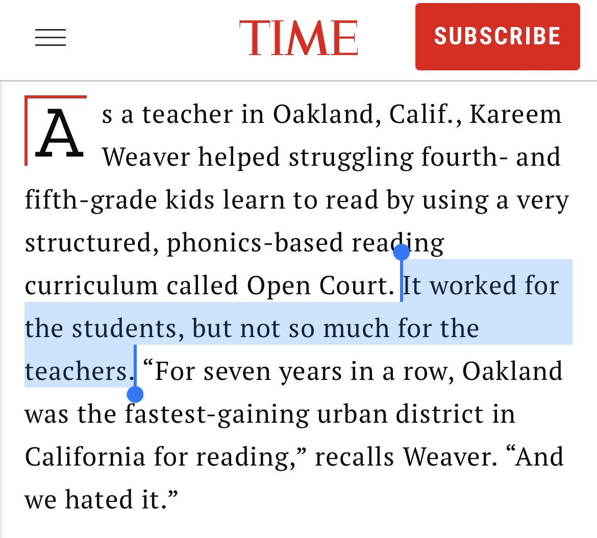 mattyglesias's tweet photo. There is nothing better we could do for equity and social justice in education than to convince schools to use effective reading instruction methods even if teachers find them tedious. 

https://t.co/UPyGwi4hHG https://t.co/AmZSaqPLvi