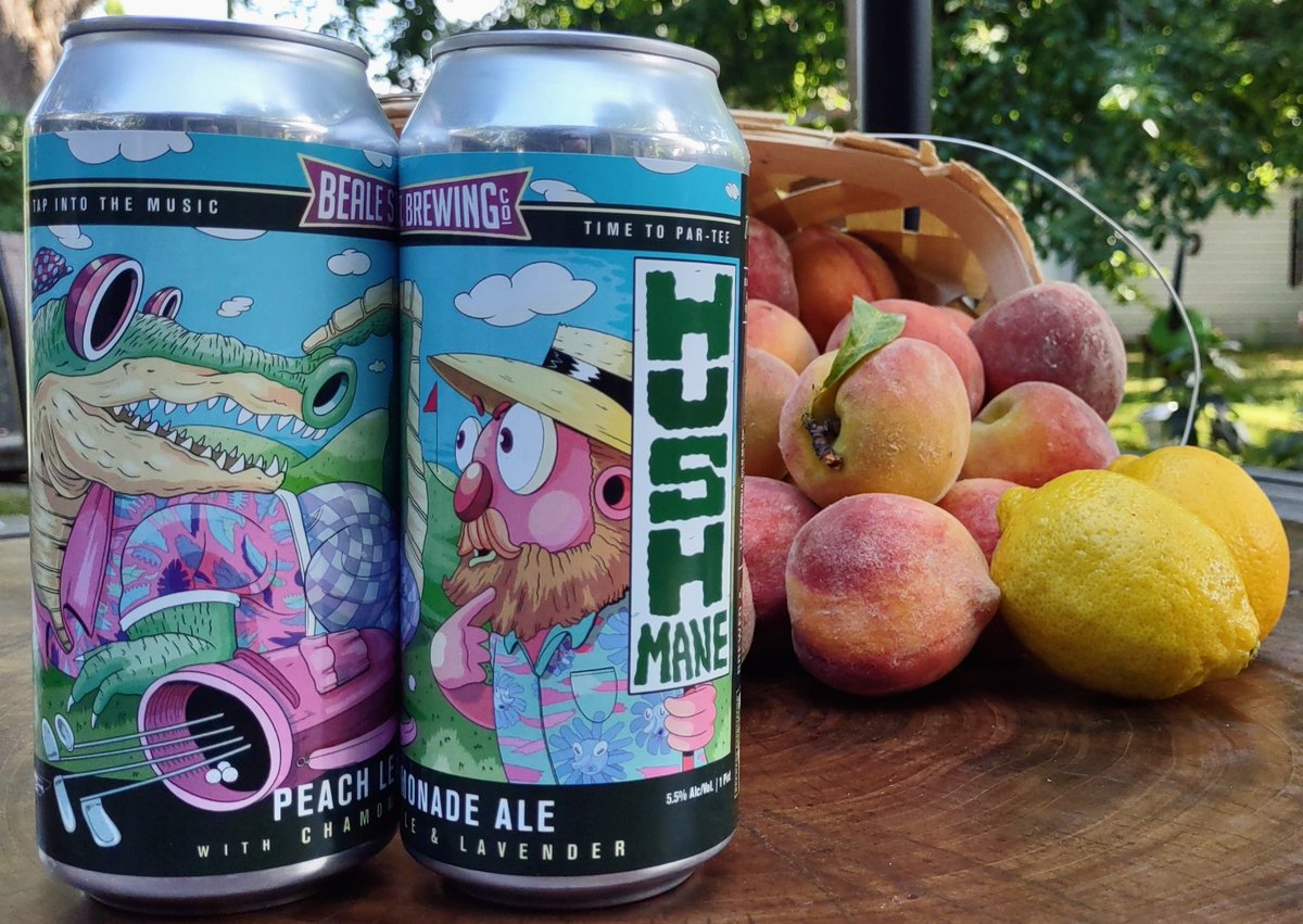 BealeStBrewing's tweet photo. Weekend Vibes 🍑🍋🐊⛳🤫
HUSH MANE Peach Lemonade Ale.
Infused w/ a touch of chamomile & lavender
#HushMane #peachlemonade #ale #golfcourse #beer #BealeStreet #Memphis #summer #shandy #golfswing #alligator #picnic #craftbeer #peach #lemon #LiquidArt #birdcap @birdcapstuff https://t.co/x7kWWbnilT