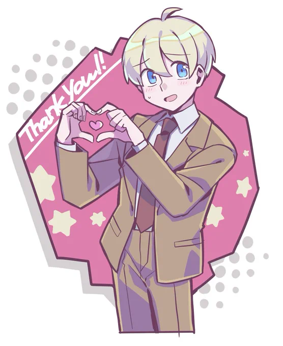 これはプレゼントのお礼に描いた自キャラ 