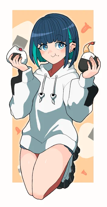 おにぎりまん先生()の「ニギちゃん」です!二次創作ガイドラインを拝見して描かずにはいられませんでした…!いつもお世話になっております!#ニギちゃん可愛い 