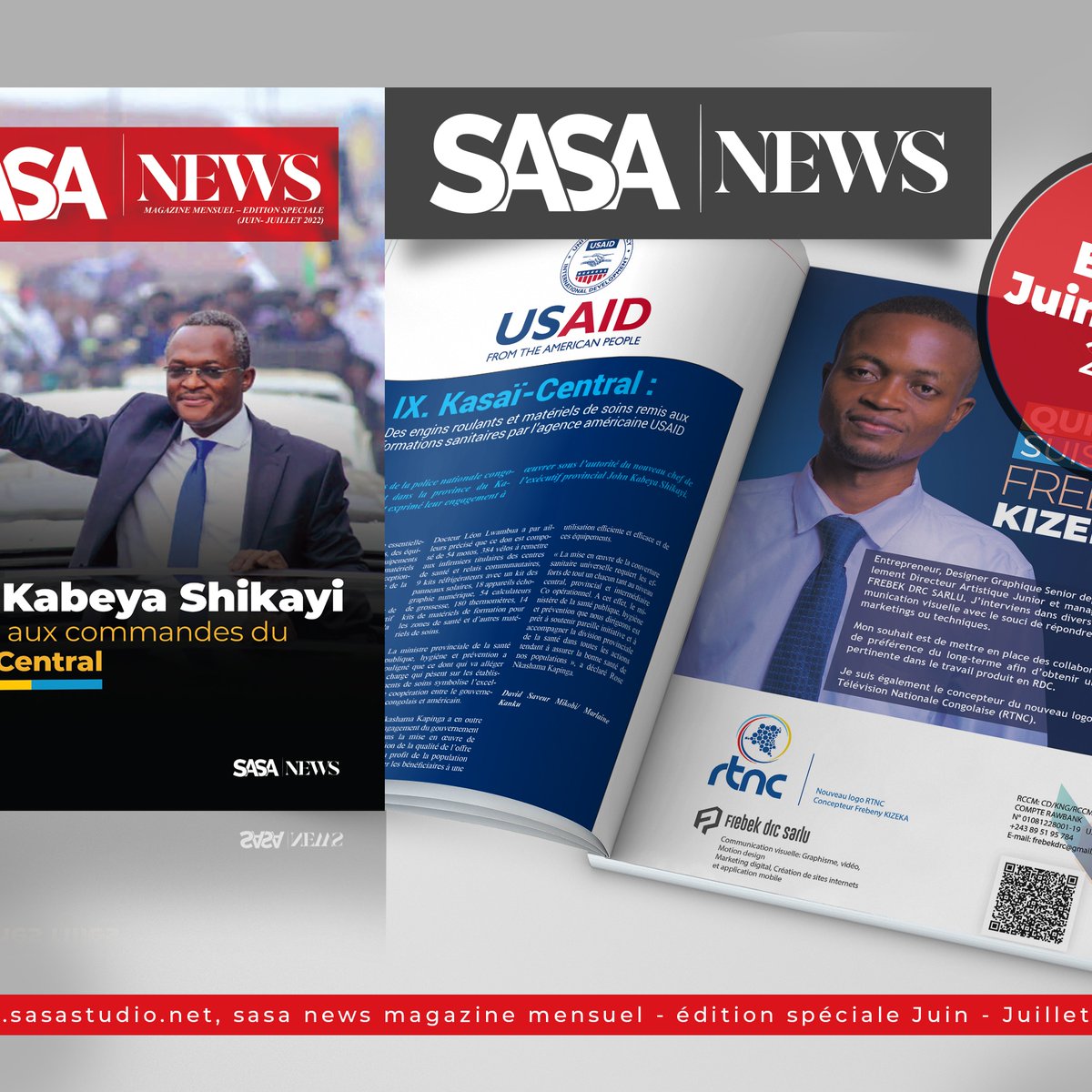 FKizeka's tweet photo. Qui suis-je ? FREBENY KIZEKA
Consultez la page magazine de SASA STUDIO . https://t.co/vwE4rGXMi8