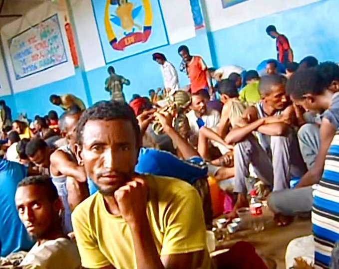 Gabe0111's tweet photo. #Eritreans in a cliff of the abyss and preachers telling otherwise. #PFDJ, #Eritrea https://t.co/bOsc1x2hQe