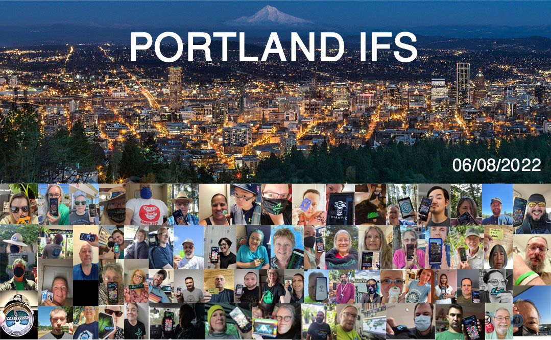 Portland's August First Saturday had 78 agents join us!👏📱  Thank you everyone!

This month Enlightened maintained their winning streak with 20,601,856 XM recharged. 💚

Here's our photo collage of agents who sent in selfies during the event. 📸 

#ingressfs #pdx