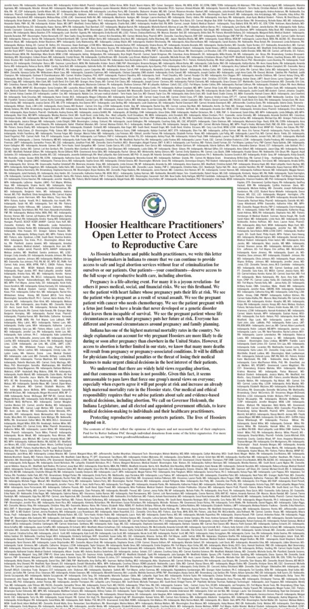 Gabriel Bosslet (@gbosslet) on Twitter photo Super cool to see the see three letters side by side
Utah
Ohio
Indiana
Health care folks are pissed about the loss of reproductive freedom
<a href="/MySMFM/">SMFM</a>
<a href="/caraheuser/">Cara Heuser MD</a>
<a href="/DrM_ISeeYou/">Marcela Azevedo, MD</a>
<a href="/OhioReproRights/">Ohio Physicians for Reproductive Rights</a>
<a href="/GoodTroubleIN/">GoodTroubleIndiana</a> Super cool to see the see three letters side by side
Utah
Ohio
Indiana
Health care folks are pissed about the loss of reproductive freedom
<a href="/MySMFM/">SMFM</a>
<a href="/caraheuser/">Cara Heuser MD</a>
<a href="/DrM_ISeeYou/">Marcela Azevedo, MD</a>
<a href="/OhioReproRights/">Ohio Physicians for Reproductive Rights</a>
<a href="/GoodTroubleIN/">GoodTroubleIndiana</a>