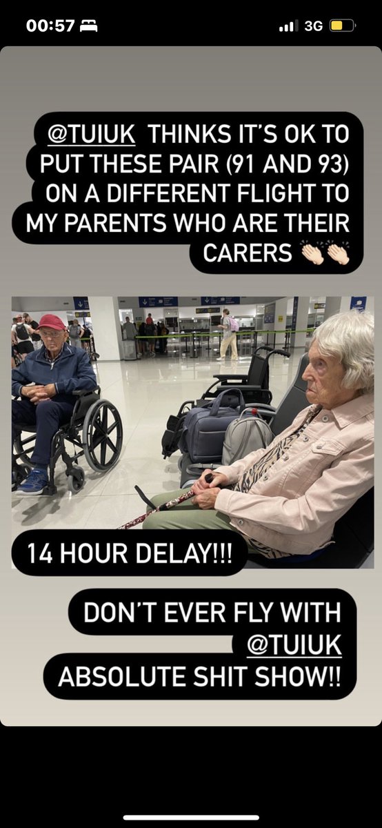 Keeley_Gaye's tweet photo. @TUIUK my friend is on holiday with her children, parents &amp; grandparents (in their 90’s). Her parents have been put on a flight to Doncaster (their car is at Manchester) and her grandparents on a flight to Manchester, how is this right @DailyMailUK https://t.co/wK3mOvnvGp