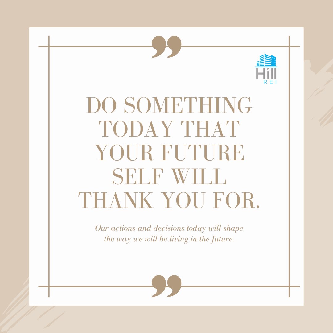 Do something today that your future self will thank you for.
.
.
.
.
#SpencerHill #hillrei #realestate #estatesales #flippinghouses #sales #cashflow #cash #money #investor #invest #fortworth #austin #dallas #houston #sanantonio #texas #entrepreneur