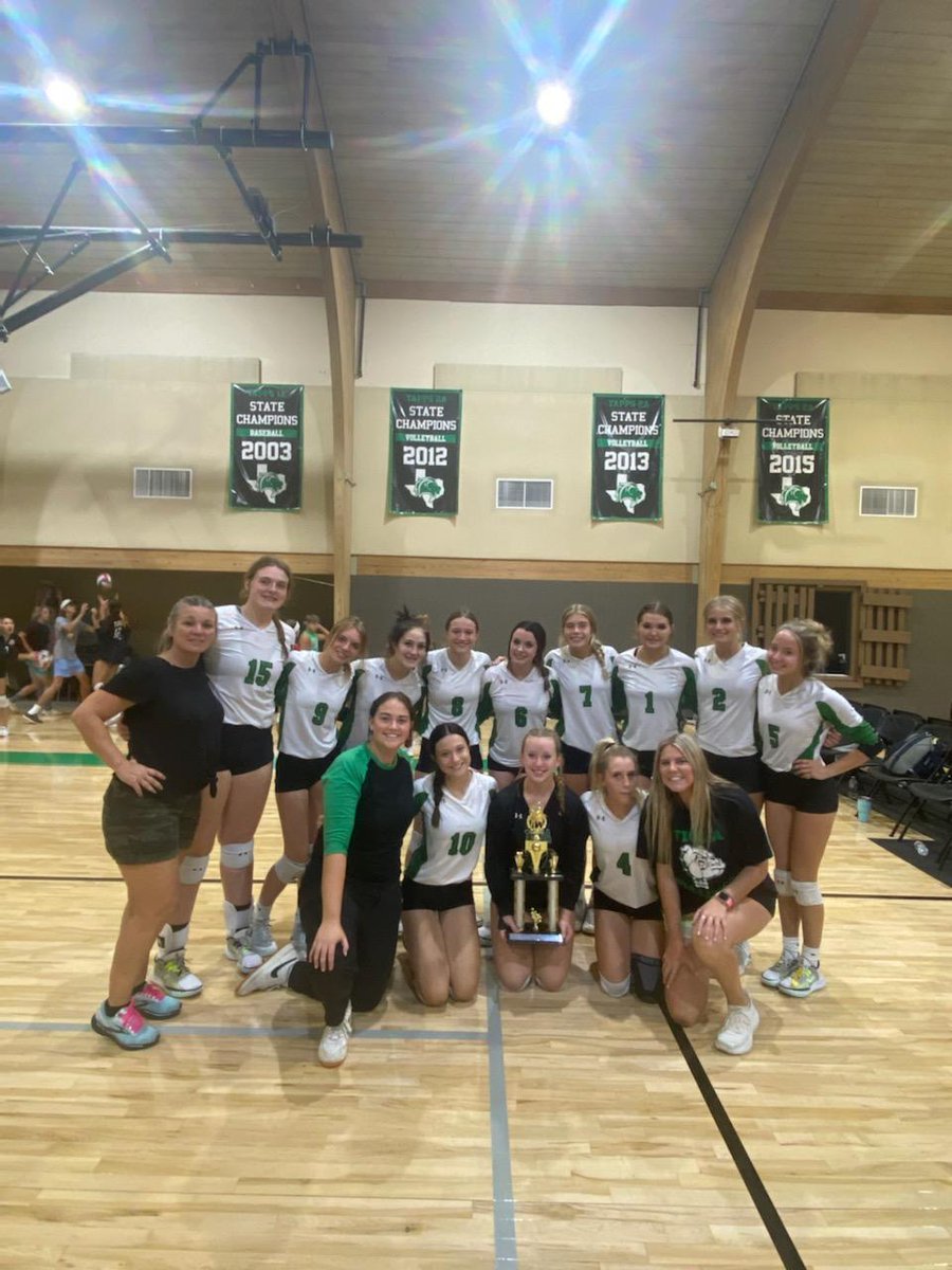 Congratulations to our Tioga Lady Bulldogs for getting FIRST  in the silver bracket at the Denton Calvary Tourn. <a href="/TiogaVolleyball/">TIOGA VOLLEYBALL</a> @ClubTioga <a href="/CoachChadRogers/">Chad Rogers</a>