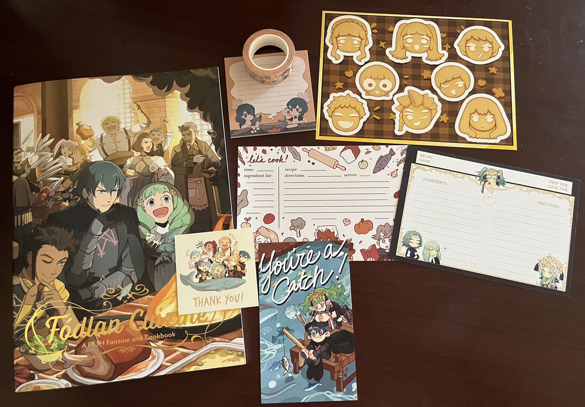 Bought some leftovers from <a href="/FodlanCuizine/">Fódlan Cuizine @ DONATION MADE! 🎣</a> and it arrived! I can’t wait to try out some of these recipes!
