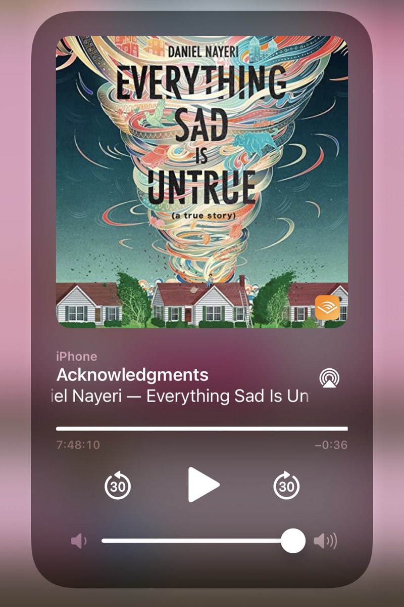 evitagahagan's tweet photo. Just finished listening to #EverythingSadisUntrue by @DanielNayeri and MAN. I wanted it to keep going! ❤️😭❤️ Yet it is the most satisfying story telling all at the same time. Also,so much 💩😂. Bought hard copy to read aloud to my teens and tween this fall. 10/10 ⭐️⭐️⭐️⭐️⭐️ https://t.co/yByMa06F6q