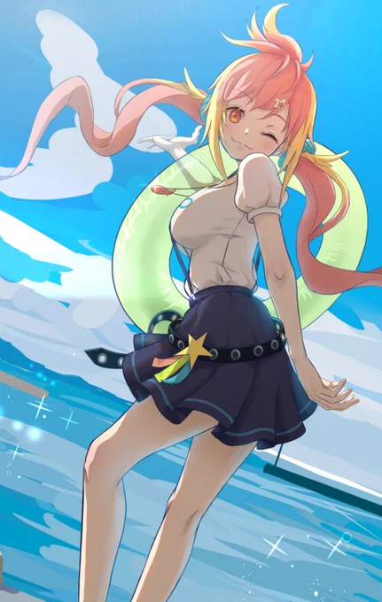 オレたちもう限界です。海行きましょう社長!『はいっ☆』\(*'ω') #ひら画な #飛良ひかり 