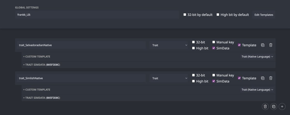 simstoolkit's tweet image. S4TK has a new web tool: a tuning generator. This is a temporary solution while the *actual* tuning/SimData is being worked on. You can find it here: pkg.sims4toolkit.com/#/generate
