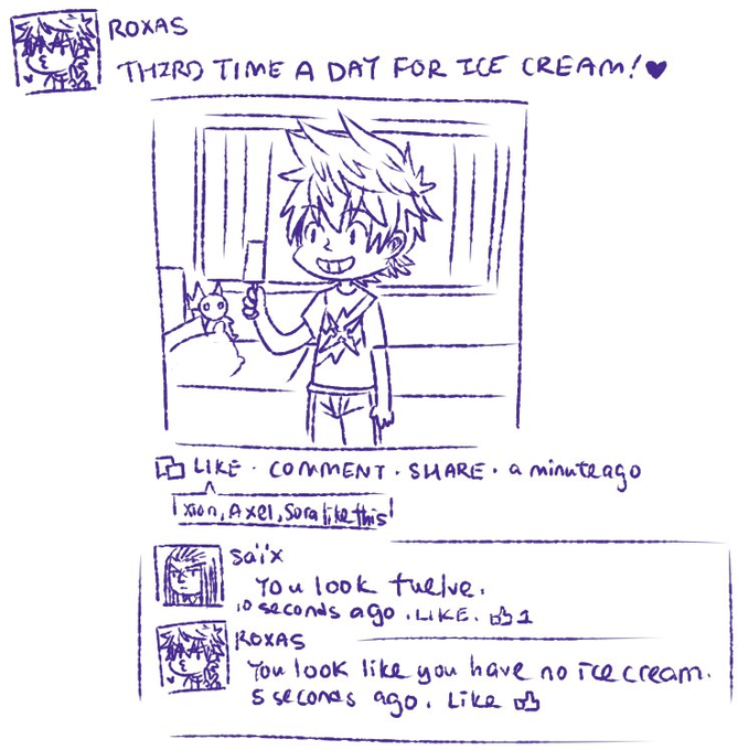 Going through some old stuff and I found this doodle I made over 10+ years ago I'm crying my ass out.

#kh #kingdomhearts 