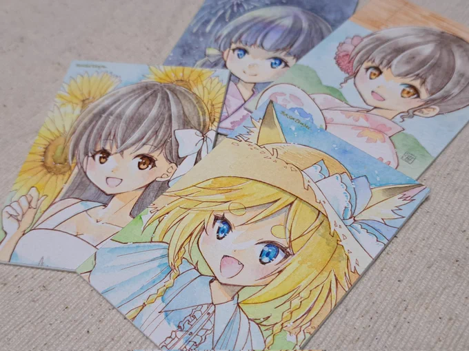 本日の大崎持込分原画は作品サイズが小さいため、お値段は比較的リーズナブルになっています。原画欲しいけど予算が…という方、通販で争奪戦に勝てない方()この機会にどうぞ 