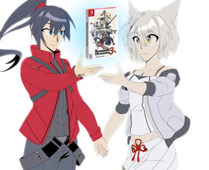 Thinking about how I draw Noah and Mio together since day one and I think I got their vibe kinda right~#Xenoblade3 #ゼノブレイド3 #XenobladeChronicles3 