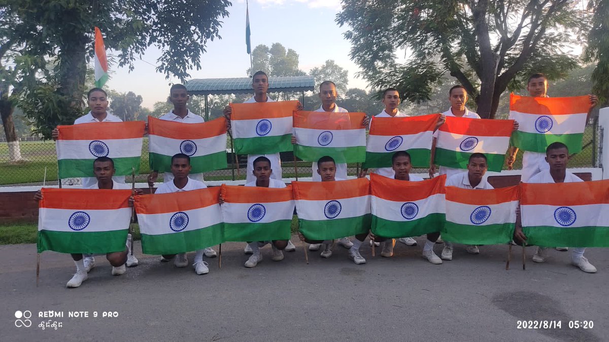 roktim_baruah's tweet photo. Har ghar me tiranga 
11 th APBN
#AzadiKaAmritMahotsav
#HarGharTiranga
#HarGharTirangaAssam
@PMOIndia
@HMOIndia
@MinOfCultureGoI
@CMOfficeAssam
@himantabiswa
@DGPAssamPolice
@assampolice
@commandant11th1 https://t.co/3QcnxD1RBZ