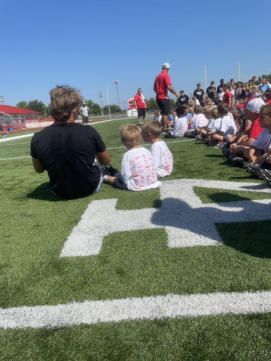 nothing better than teaching the next generation Webb City football!!