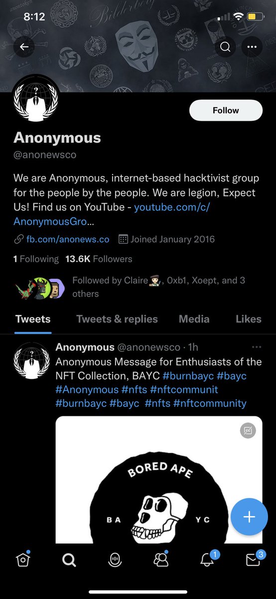 _PPMan_'s tweet photo. Careful out there! Fake anonymous account is spreading none sense.

Fake on the left
Vs other recognized one on the right https://t.co/DcZTu5Gh37