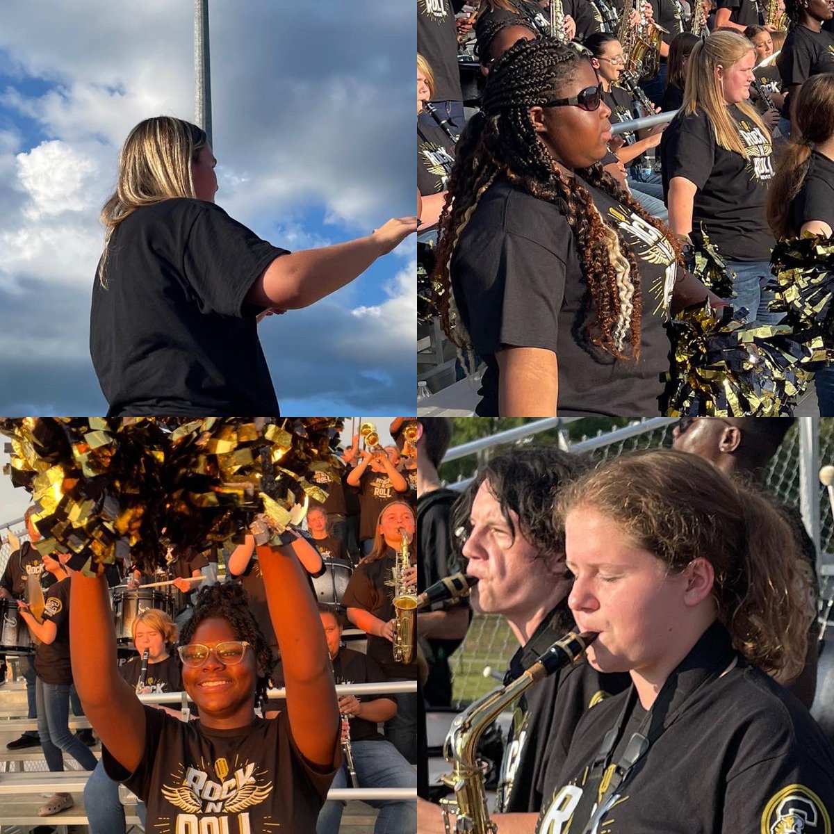 Great sounds at the fall jamboree by the Marching Sound of Gold! Go Tigers! #bbcmhs #LeadingTheWay #dedicated