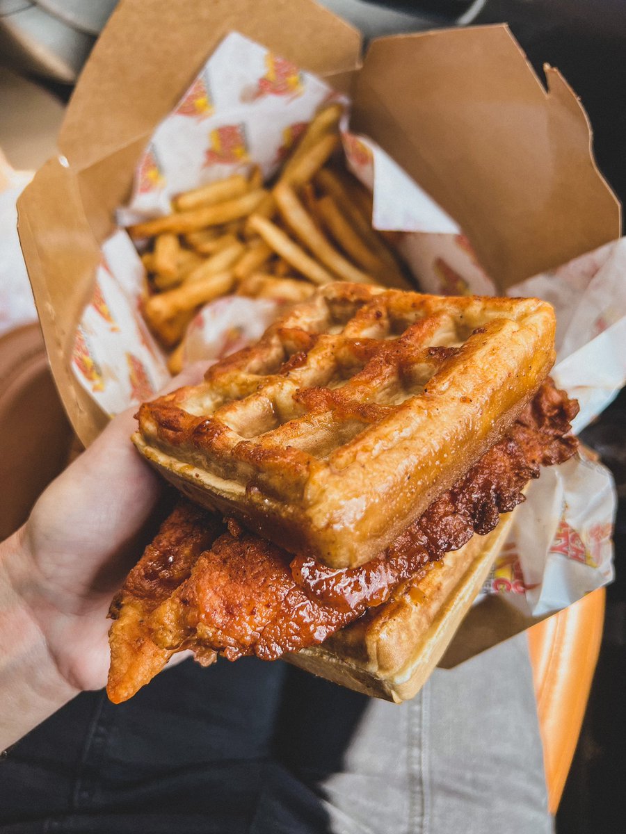 brittfullwood's tweet photo. @ClutchCityCluck is unreal…I'm talking the best chicken and waffle sandwich you've ever tasted. Clutch City Cluckers is an iconic Houston food truck with 3 locations in Houston &amp; 2 more on the way (Montrose &amp; Spring). You won't wanna miss the grand openings! https://t.co/YsKi3zh9hK
