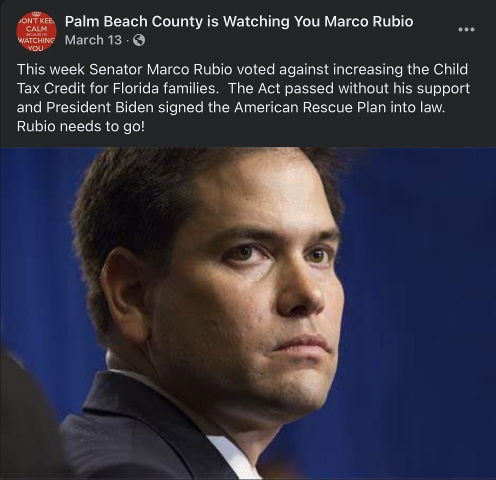IntegrityCompa1's tweet photo. #RetireRubio #VoteValDemings #RubioMustGo #VoteBlueToSaveDemocracy https://t.co/fW3uYBt2qa