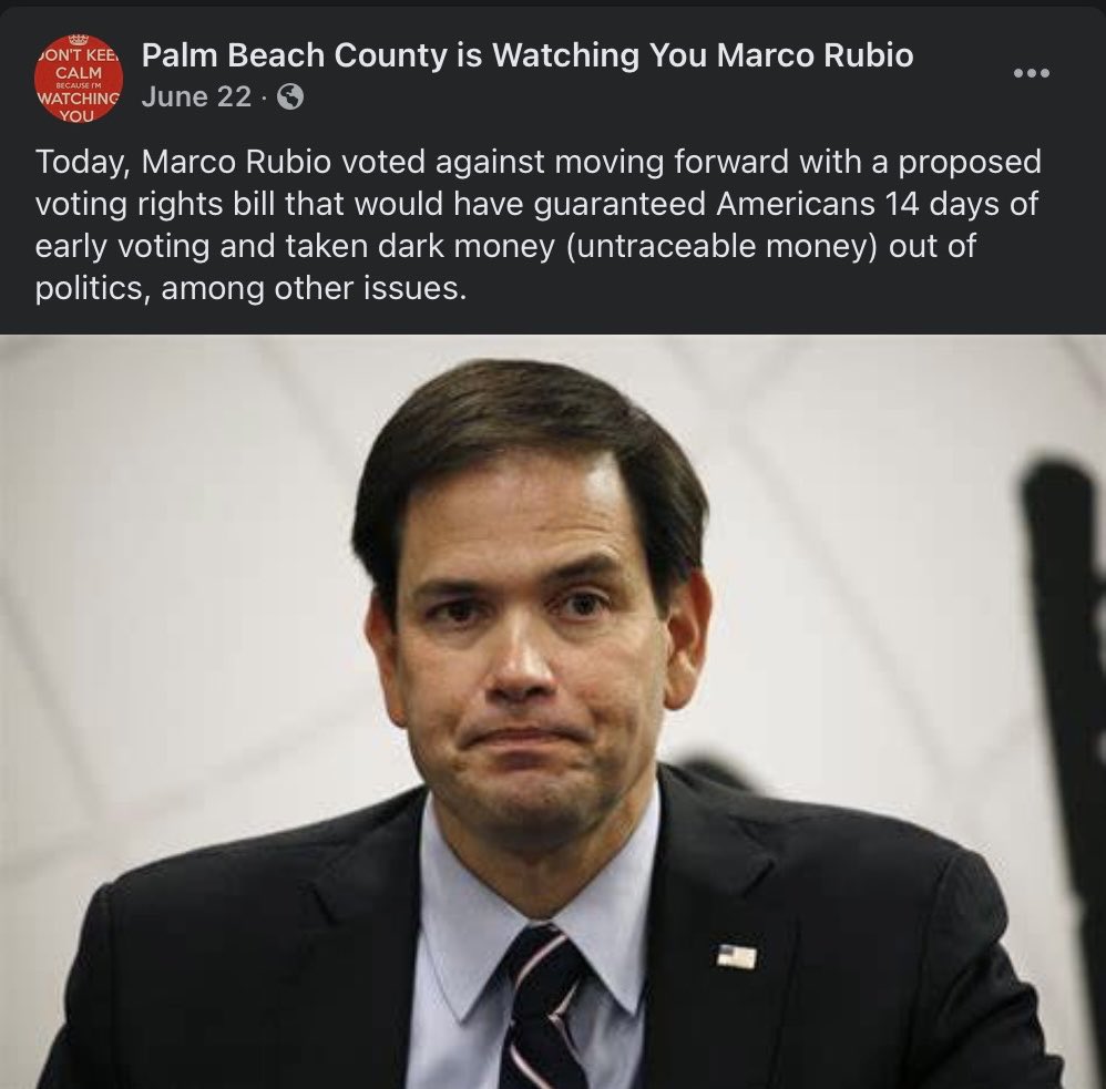IntegrityCompa1's tweet photo. #RetireRubio #VoteValDemings #RubioMustGo #VoteBlueToSaveDemocracy https://t.co/fW3uYBt2qa