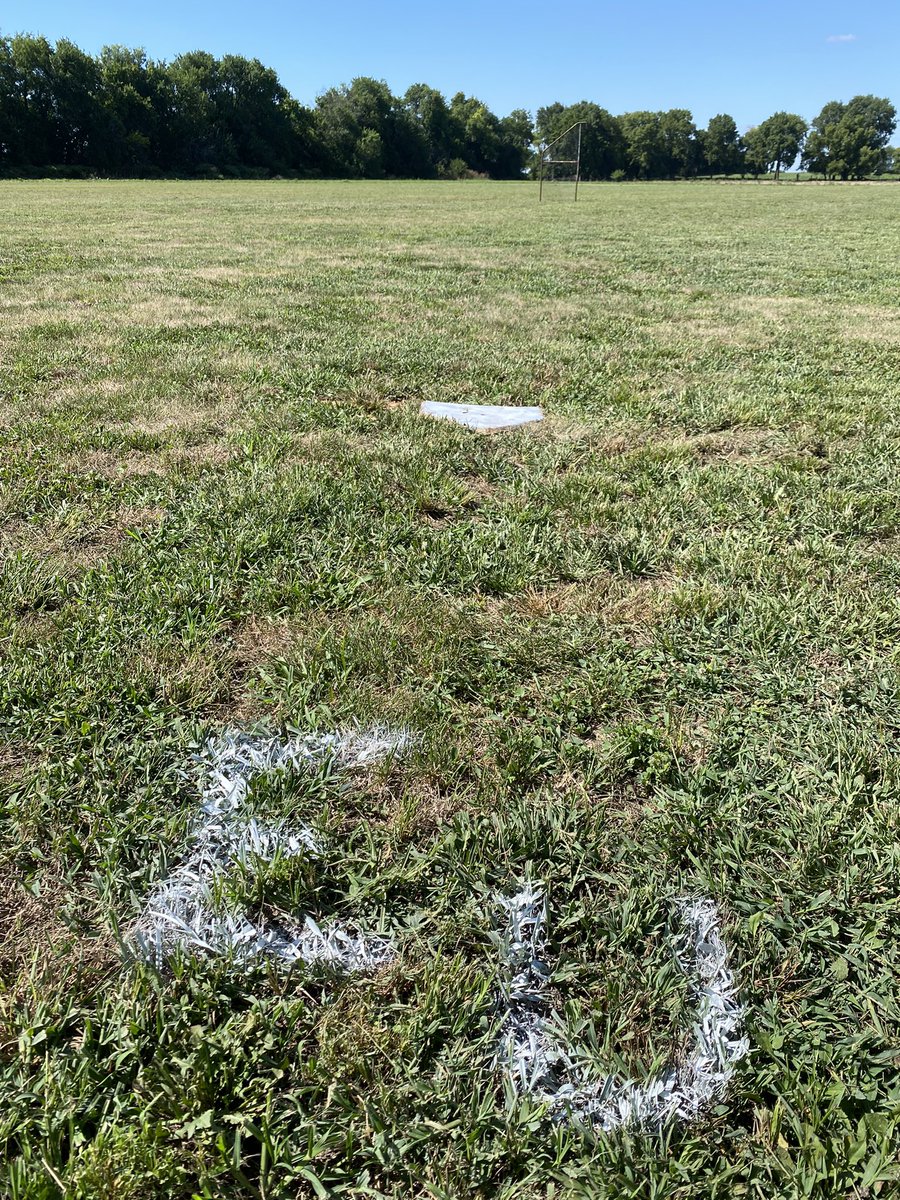 markileaming's tweet photo. Feeling blessed yet facing separation anxiety; he asked for batting practice this evening on the ole’ Ballpatch which served us many father-son sessions since his 13U days. He leaves at the end of the week to begin his college ball at EU.  We needed “field paint” of course. https://t.co/C9K4FyKxXs