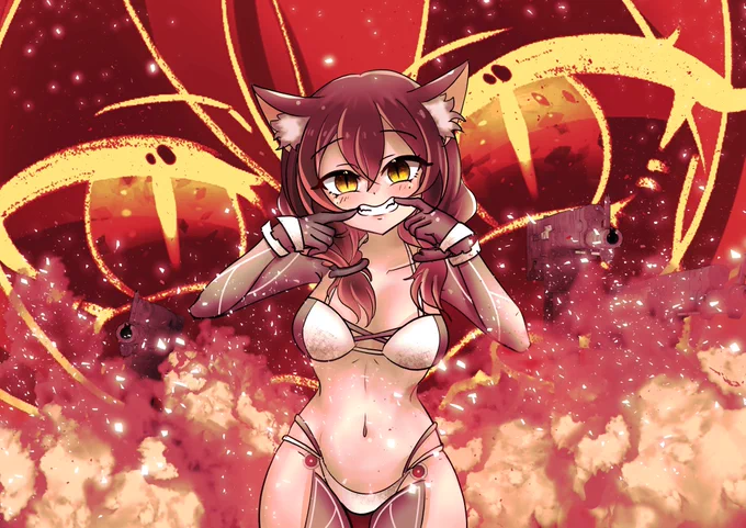 Summer Heat#ロボ子Art 