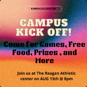 LifeEureka's tweet photo. Students - Stop by the Reagan Gym TONIGHT 8-10pm to enjoy food, fun and friends at the CAB Kickoff. You’ll receive $10 from CAB to enjoy tasty late night food truck treats while competing in a host of events and activities. https://t.co/6mphmlytRf