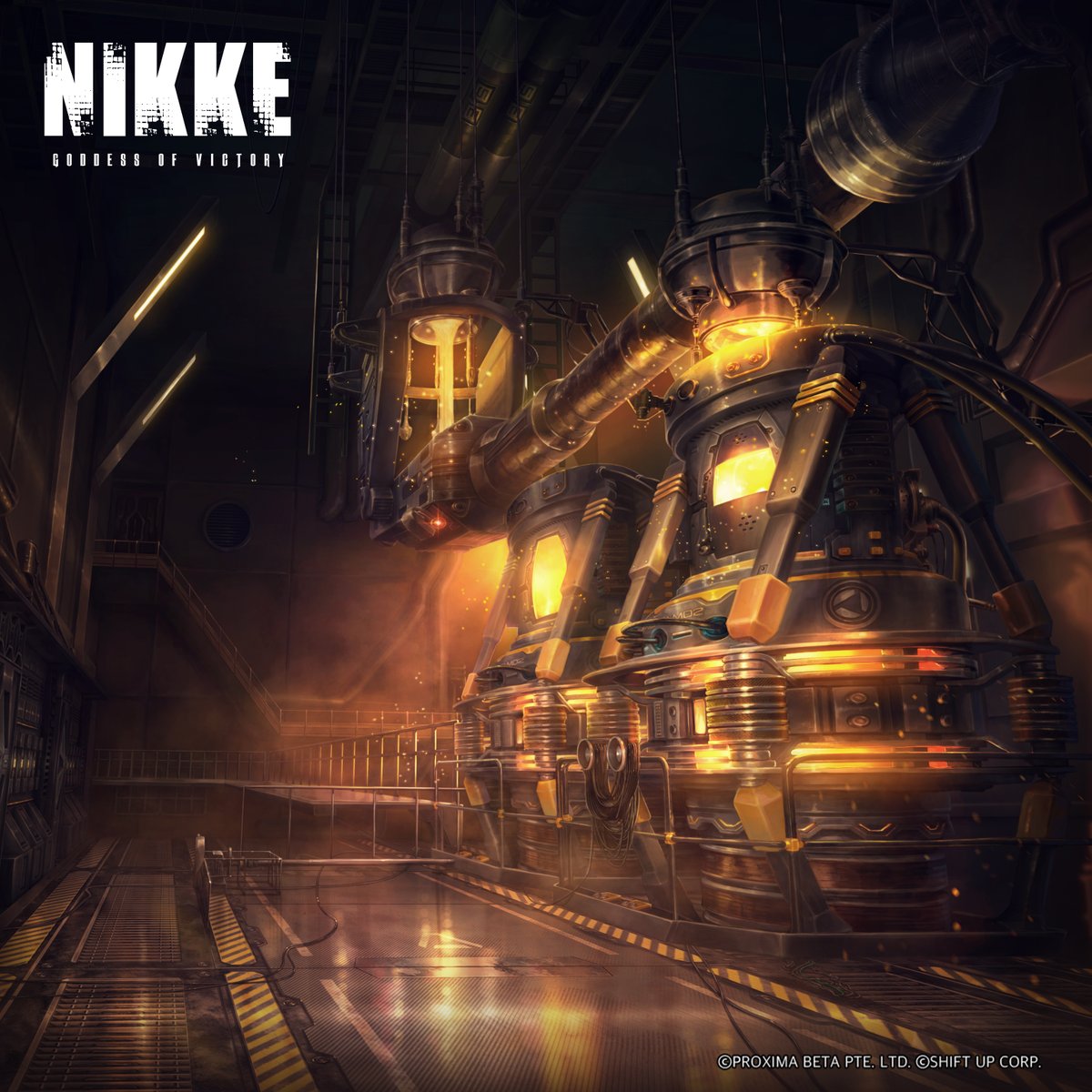 NIKKE_en's tweet photo. 【About the World - Military Workshop】

The Military Workshop of the Ark where the Mighty Tools squad is stationed.

They make use of materials collected from the ground to make their weapons and military supplies.

#NIKKE
#MightyTools https://t.co/XUlH60UA6T