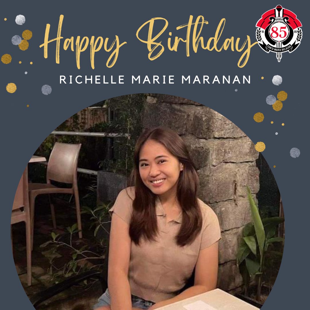 banda85_'s tweet photo. Happy birthday Richelle Marie Maranan of Banda 85 SMB. Another birthday means your life journey is incomplete, may your path be paved with success and guided by love. Best wishes! 🎉🎂🥳

#Saxophonista
#Batch2014
#Laking85
#B85SMBinc https://t.co/AxpLWP88U9