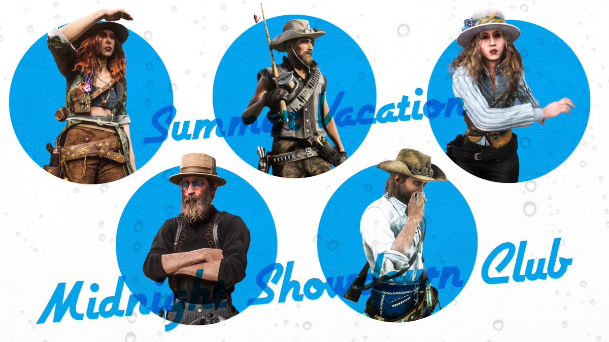 midnight_RDO's tweet photo. #RDR2 #RDO #RedDeadOnline 
#MidnightShowdownClub 
#RedDeadRedemption2 
深夜の戦闘部😎今夜のテーマは
👒Summer Vacation🏖
ノミネートできる人数集まる奇跡✨ https://t.co/hg3Cau2r4g