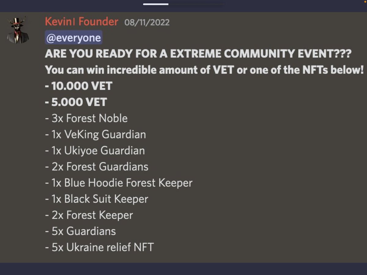 Doof_v's tweet photo. Woahhhhhhh @forest_nation is having the event of a lifetime dudeeeee !!!!! DON’T MISS OUT YA. #FNevent #CrossChain $VET $MATIC $ETH https://t.co/eNcue2oV3s