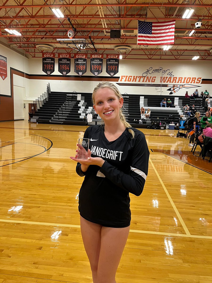 LadyViperVB's tweet photo. Strong 4th place finish at the 2022 Warrior Showcase! Congrats to senior setter @MattoxEllie for being named to the All Tournament team! #WhateverItTakes #VHSVB https://t.co/7UXb6hidnW