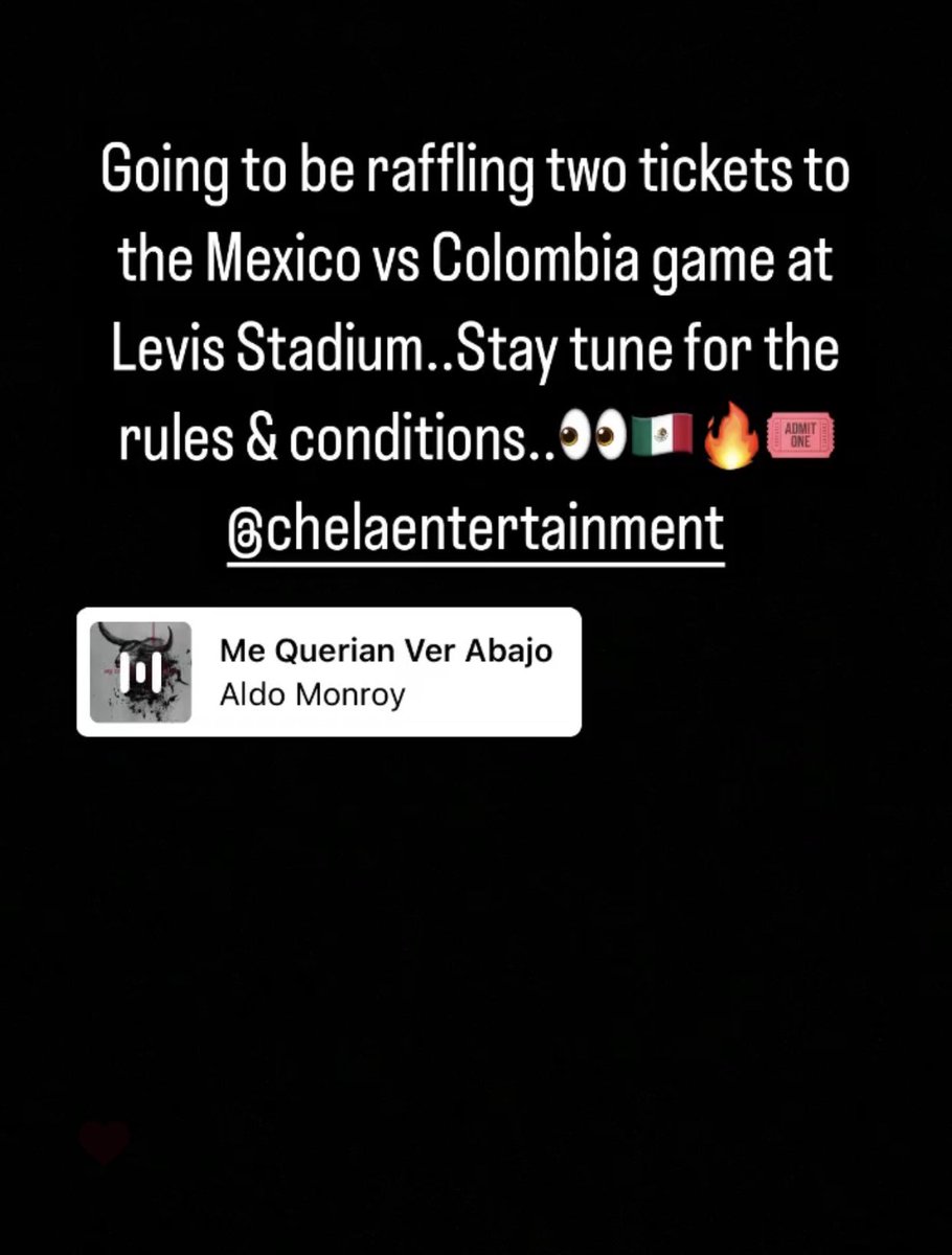 ChelaEntmt's tweet photo. Who’s trying to win some free tickets?👀🇲🇽🔥🎟 https://t.co/di5jCPGWho