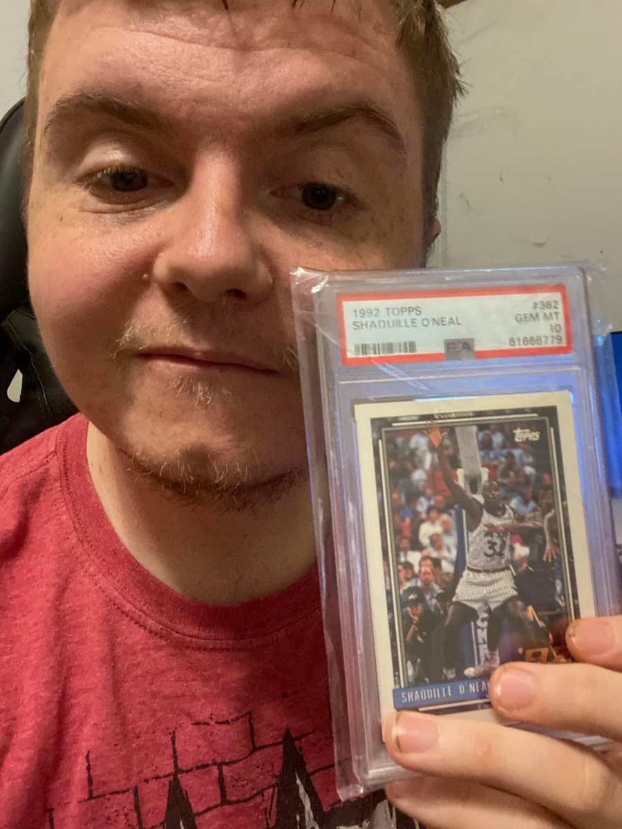 ZekayP99's tweet photo. Ready to meet @SHAQ and get this @PSAcard Shaq graded 10 rookie card signed #NBA #Shaq https://t.co/t8vZntiuTg