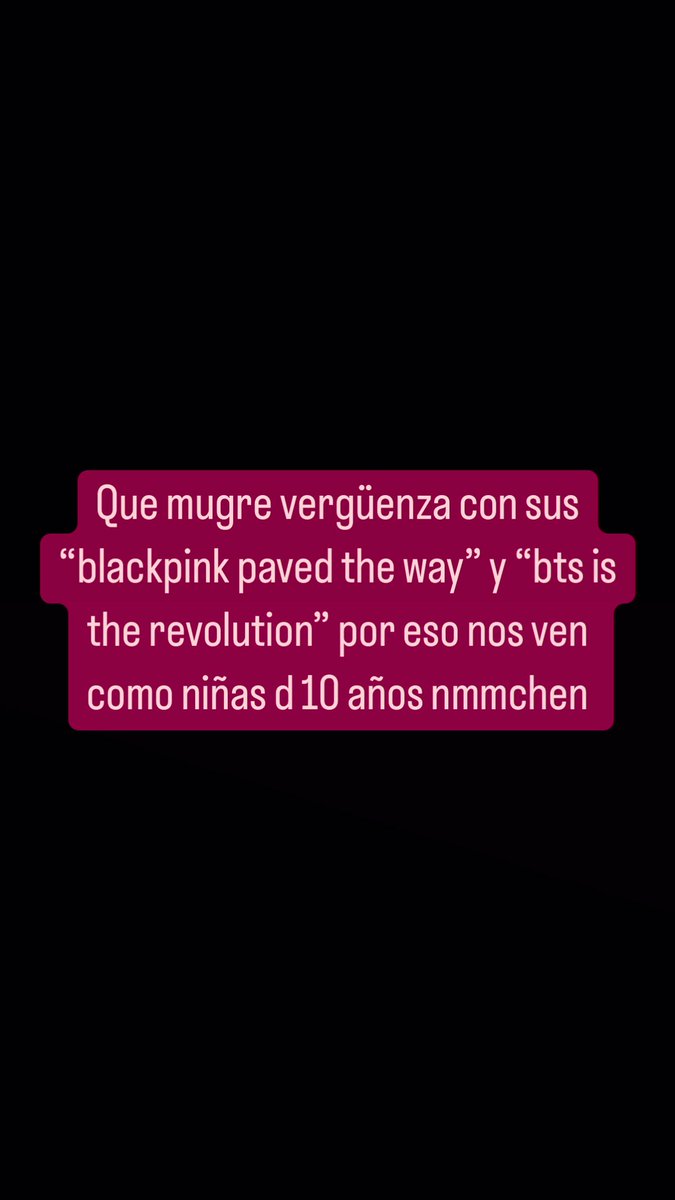 Addictedtojeon's tweet photo. Ridiculos todos alv, no deberían estar haciendo relevante cosas que nada que ver sobre todo ahora que ambos grupos tienen proyectos. Crezcan d una vez y dense cuenta de lo ESTUPIDOS que se ven peleando por títulos en pleno 2022. 

BTS PAVED THE WAY 
BLACKPINK IN YOUR AREA https://t.co/FmcxTDbvA3